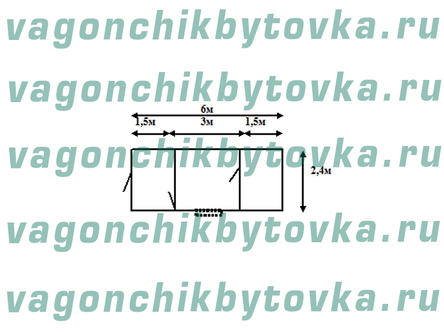Дачный вагончик 6м под склад Дачный вагончик 6м под склад