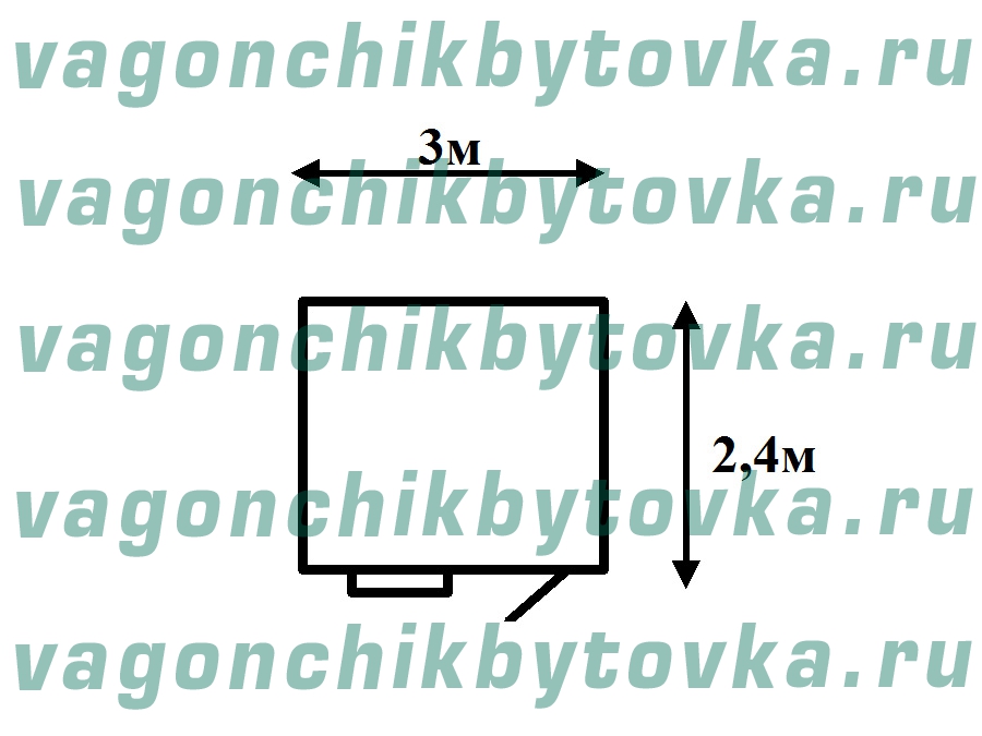 Жилой вагончик 3м для дачных участков Жилой вагончик 3м для дачных участков