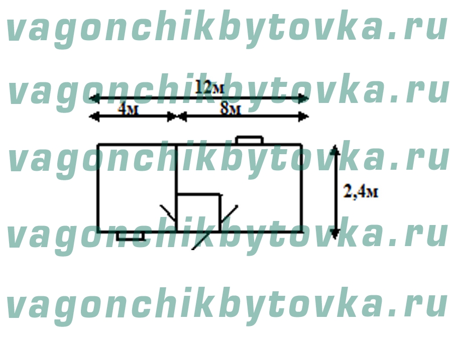 Офисный вагончик 12м Офисный вагончик 12м
