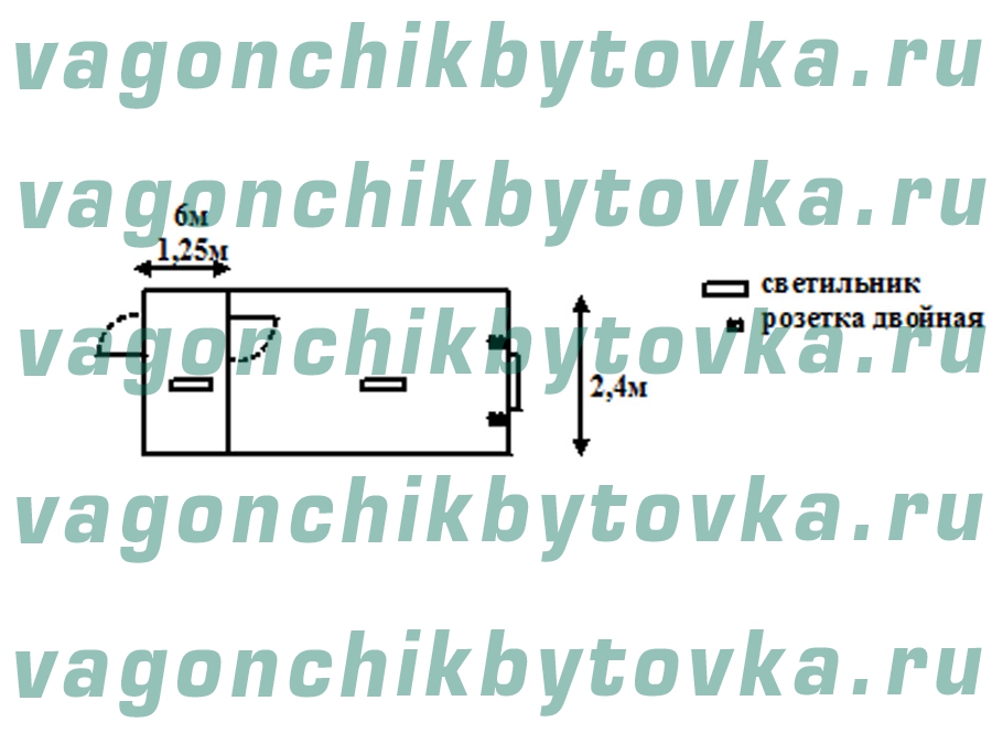 Офис дирекции из вагончика 6м Офис дирекции из вагончика 6м