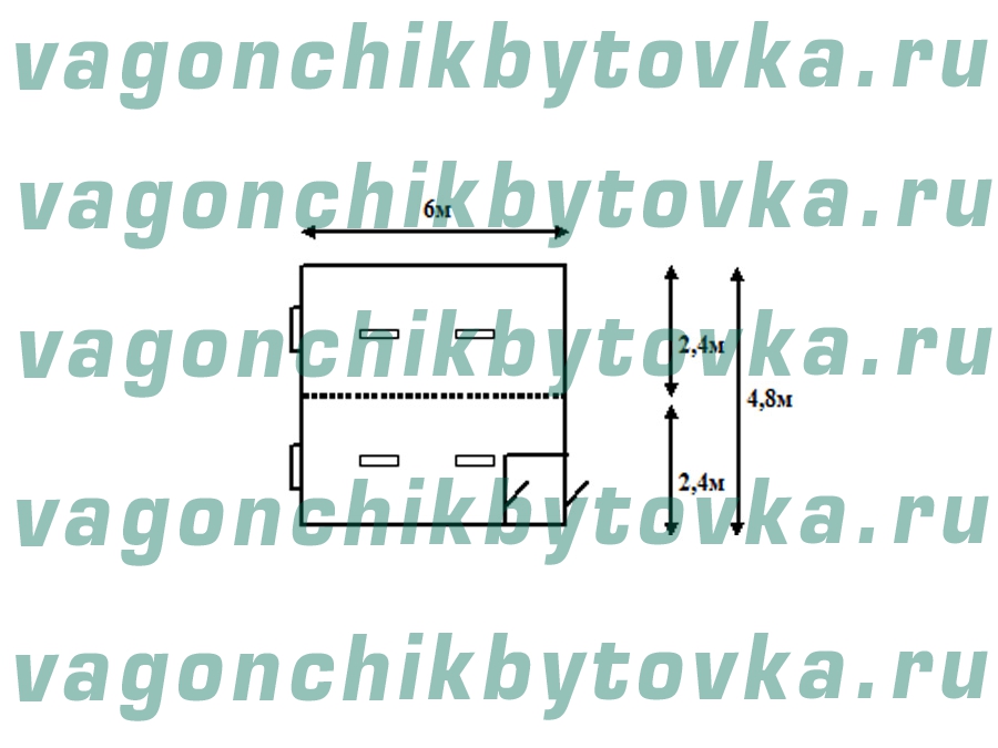 Модульный мобильный офис из 2-х шт БК Модульный мобильный офис из 2-х шт БК