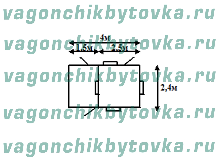 Проходная из металлического вагончика 4м Проходная из металлического вагончика 4м