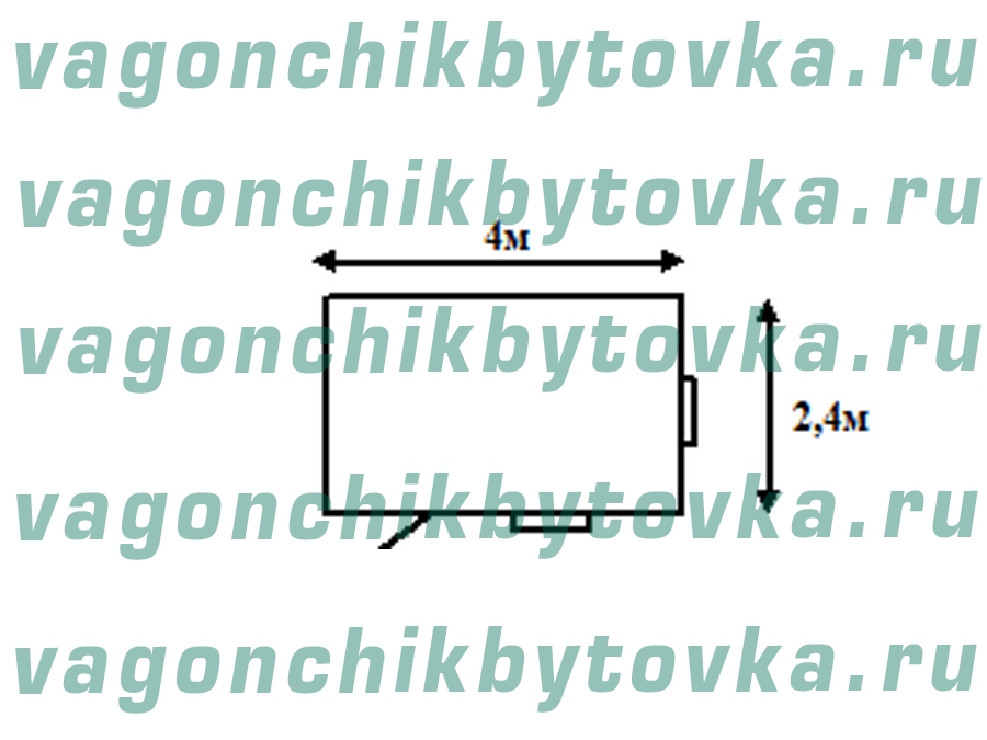 Жилой дачный вагончик 4м Жилой дачный вагончик 4м