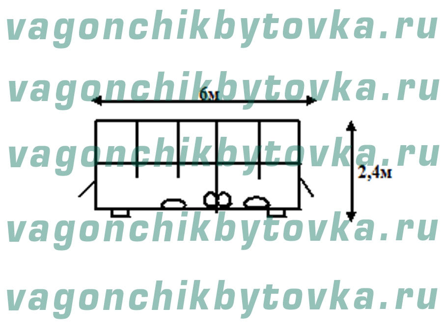 Санузел из металлического вагончика 6м Санузел из металлического вагончика 6м