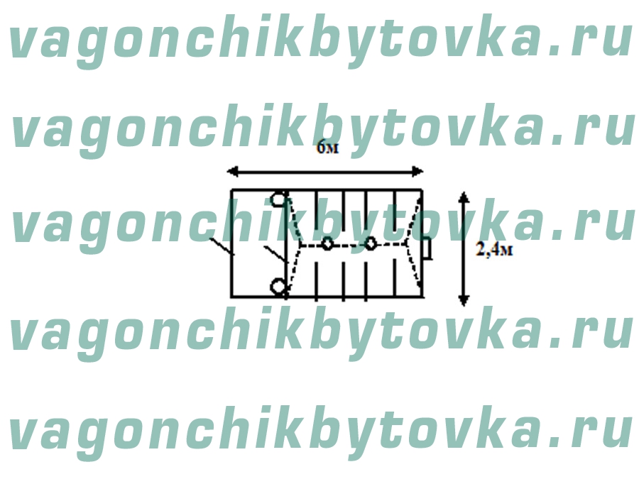 Душевая из БК 6м Душевая из БК 6м