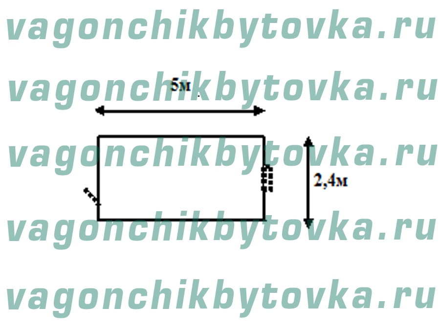Вагончик 5м под баню Вагончик 5м под баню