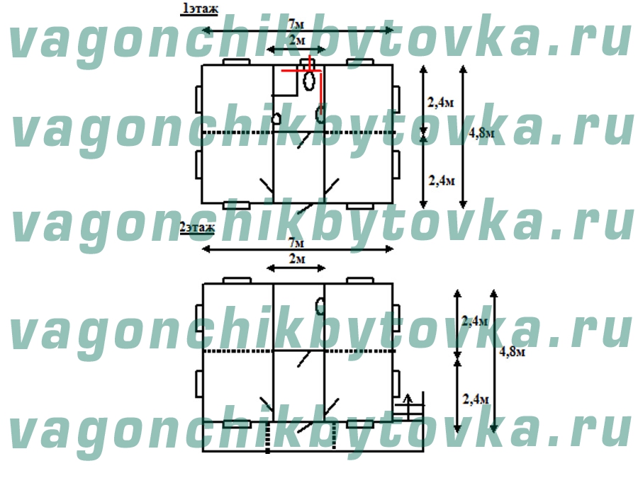 Двухэтажная модульная дача Двухэтажная модульная дача