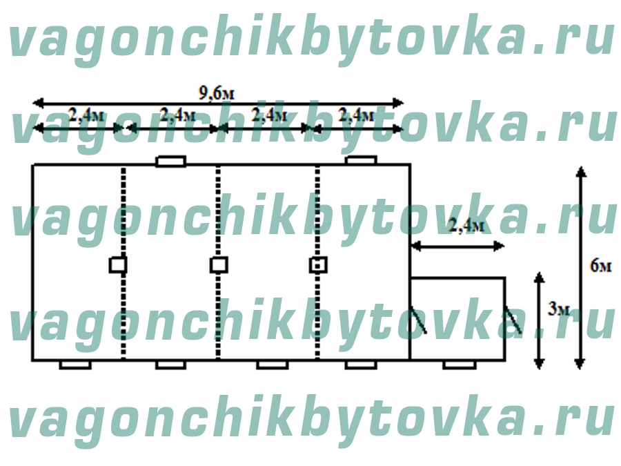 Модульный офис с проходной Модульный офис с проходной