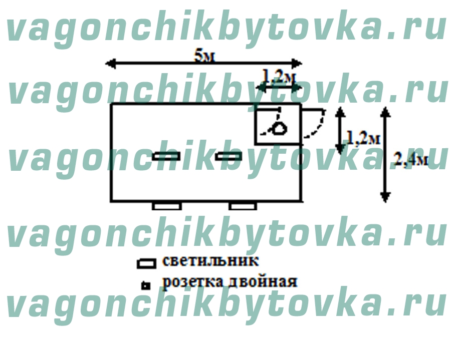 Весовая из вагончика 5м Весовая из вагончика 5м