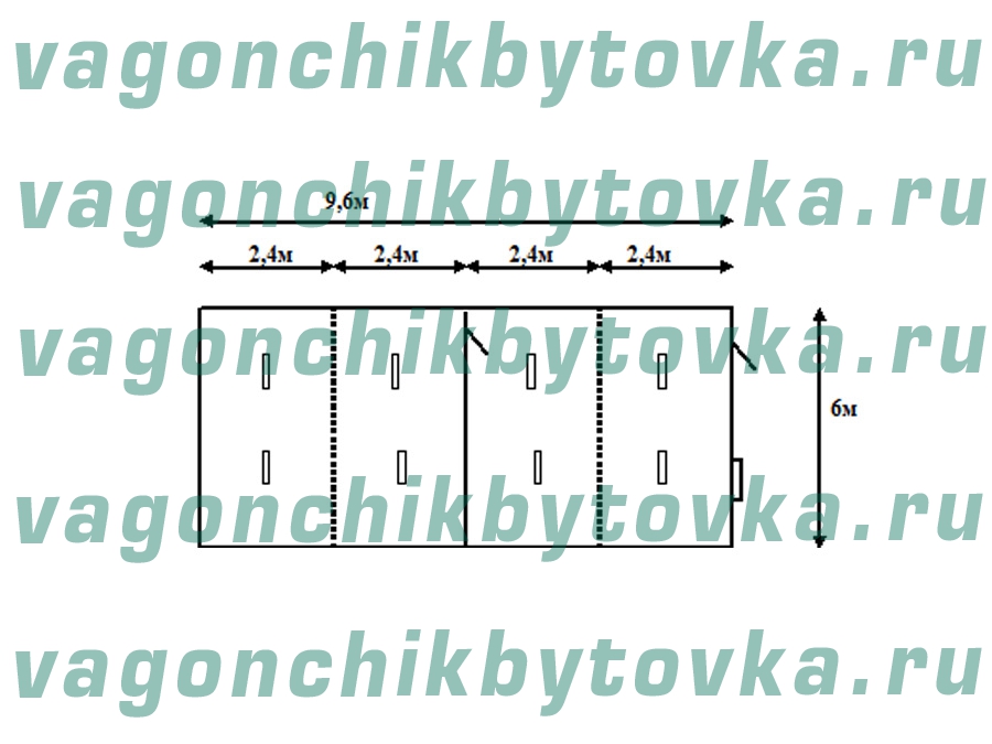 Модульный склад и офис в одном блок-модуле Модульный склад и офис в одном блок-модуле