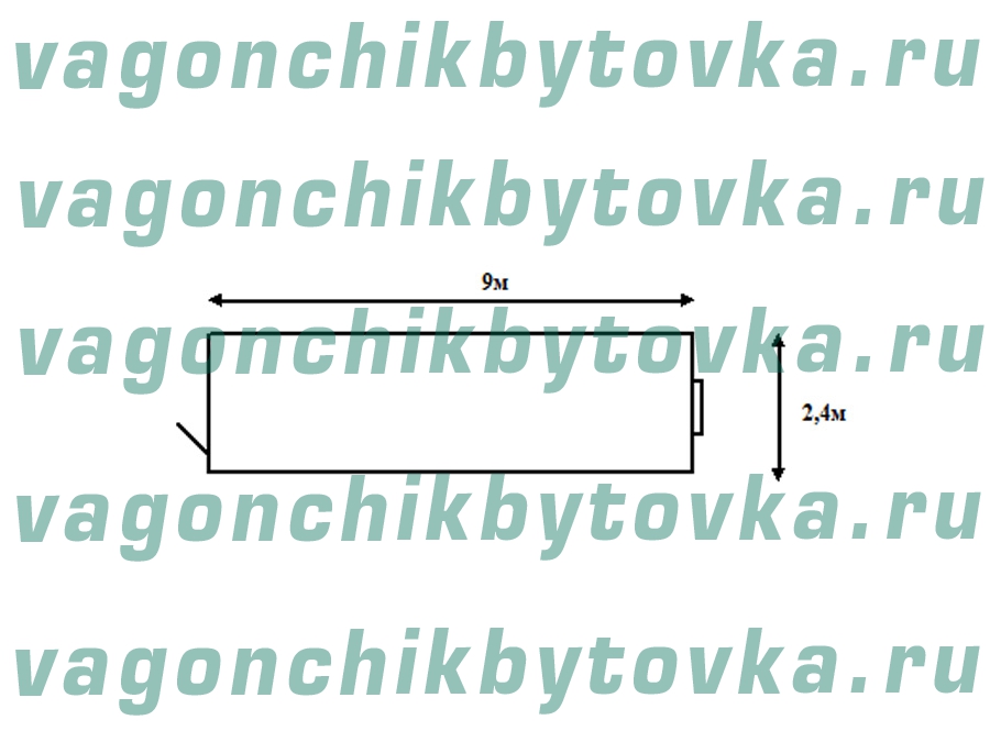 Раздевалка из металлического вагончика 9м Раздевалка из металлического вагончика 9м