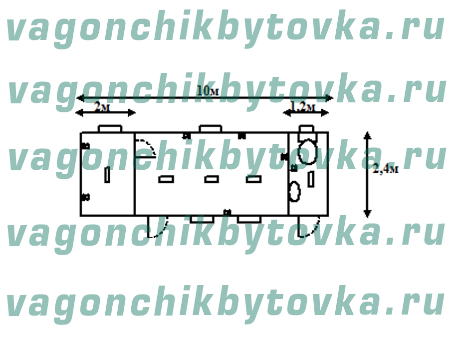 Офис административный из БК 10м Офис административный из БК 10м