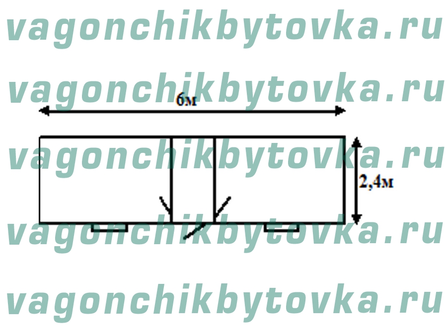 Вагончик 6м для дачных участков Вагончик 6м для дачных участков